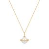 Ania Haie Gold Shell Pearl Halo Evil Eye 925 Silver Necklace N075-02G