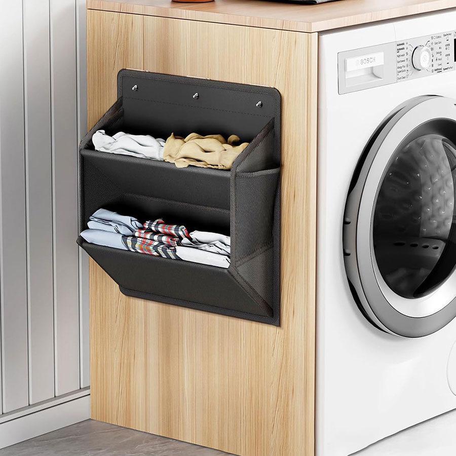 Wall-Mounted Fabric Shoe and Sundries Organizer