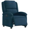Electric Recliner Chair Blue Velvet