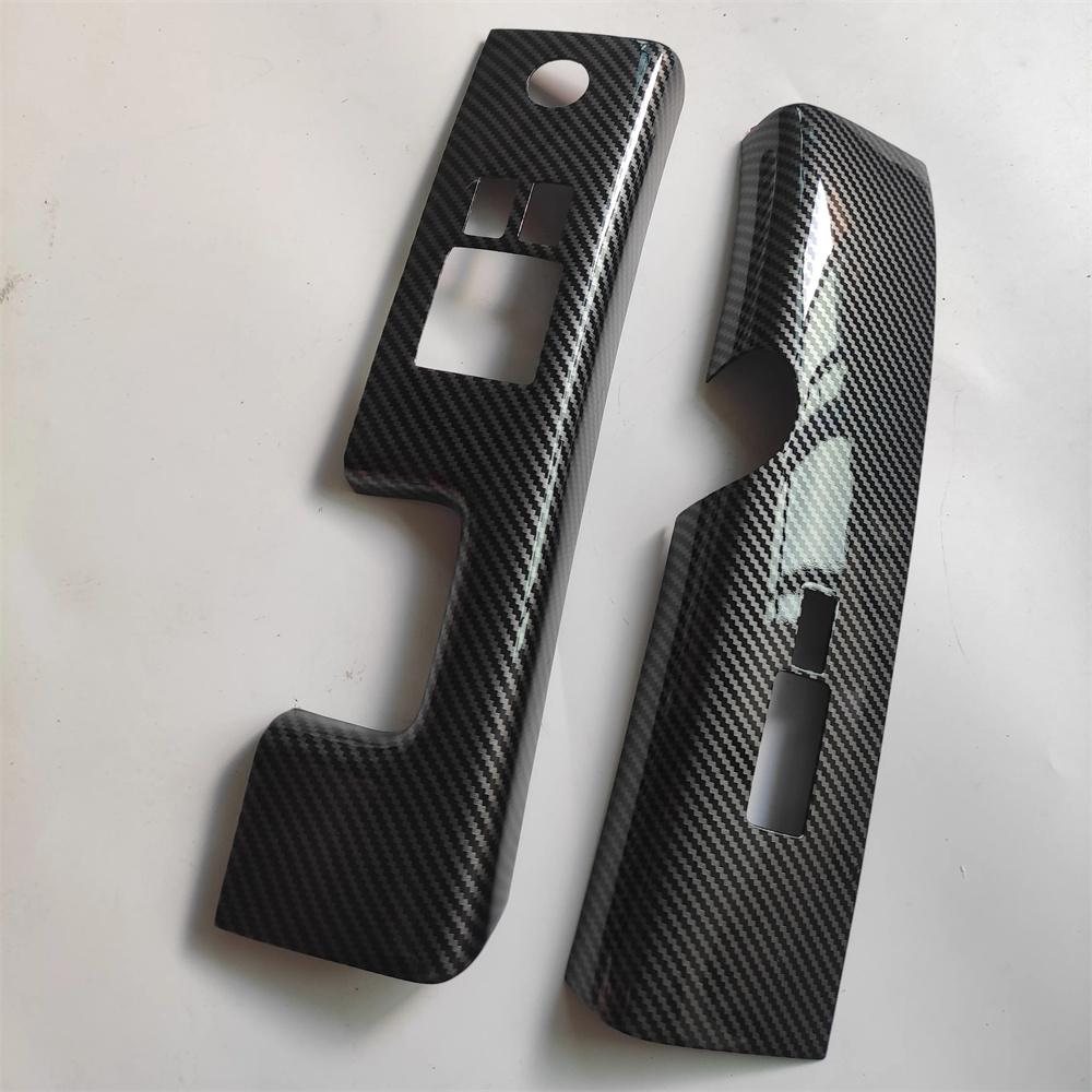 2x Carbon Fiber Look Interior Window Switch Covers For Nissan 350Z Z33 2006-2008