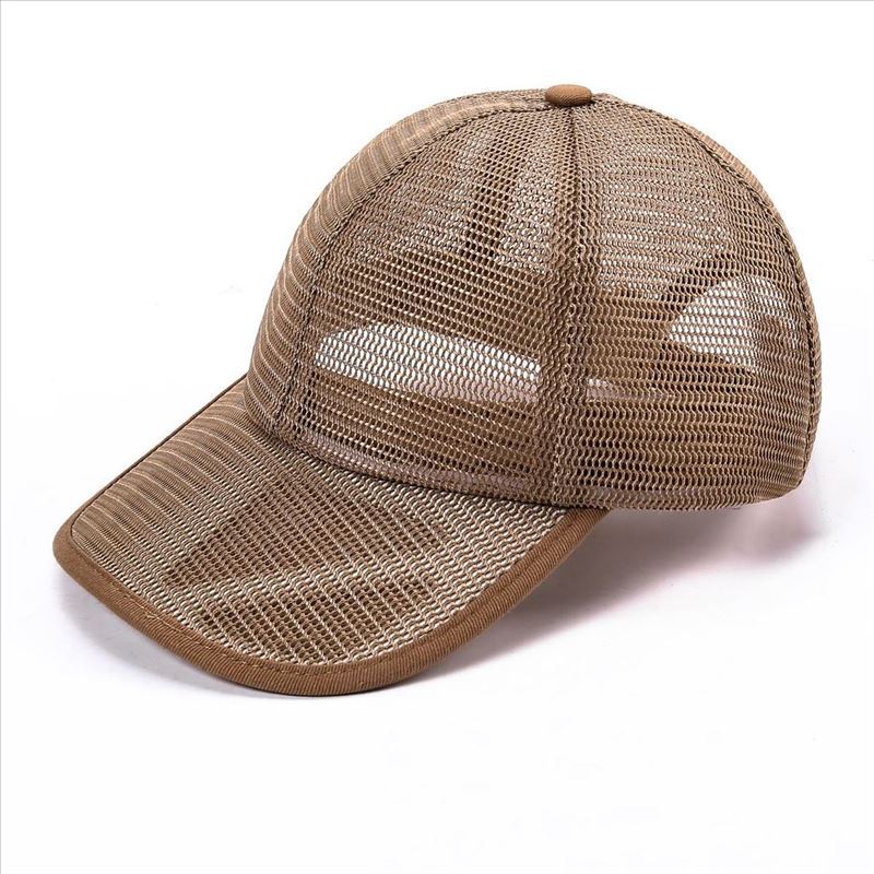 Small Head Mesh Cap Breathable Baseball Casual Fashion Trend Women's Hat Size Men's Solid Color Summer