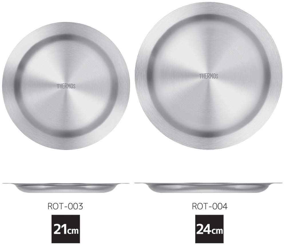 Thermos Outdoor Series Stainless Steel Plate 24cm S ROT-004