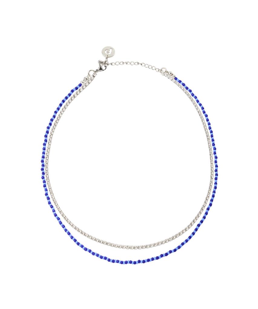 Preppers Club Blue Twinkle Mix Necklace