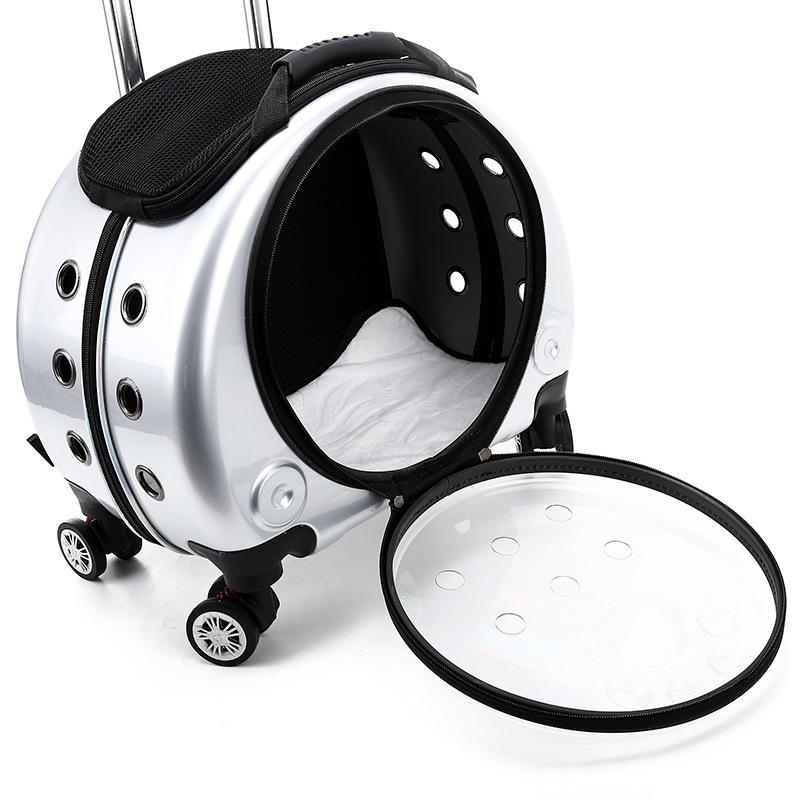 

Pet Trolley Case Portable Dog Go Out Bag Medium and Large Pet Air Box Cat Bag Large Capacity Dog Accessories оранжевый