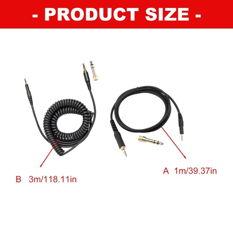Replacement Gaming Headset Spring Cable Headphone Extension Cord for M50X M40X M60X M70X