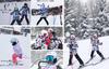 MARUYUKI Ski for and Easy to Move Top and Bottom Cute and and Wear, Voice, Girls, Children, Kids, Skin-Friendly Material, Warm, In, Soft, Thick, Set,