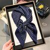 Luxury New Printed Scarves Women's Silk Scarf Spring and Summer Floral Decorations Small Neckties Hairbands Bags