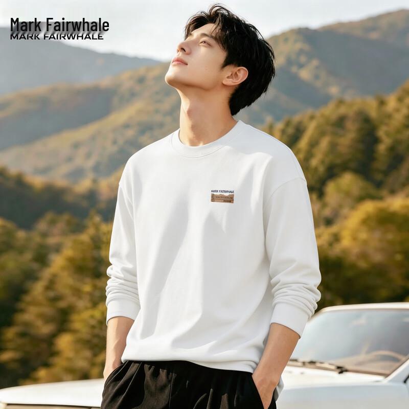 Mark Fairwhale Men's Pure Cotton Long Sleeve Crew Neck T-Shirt