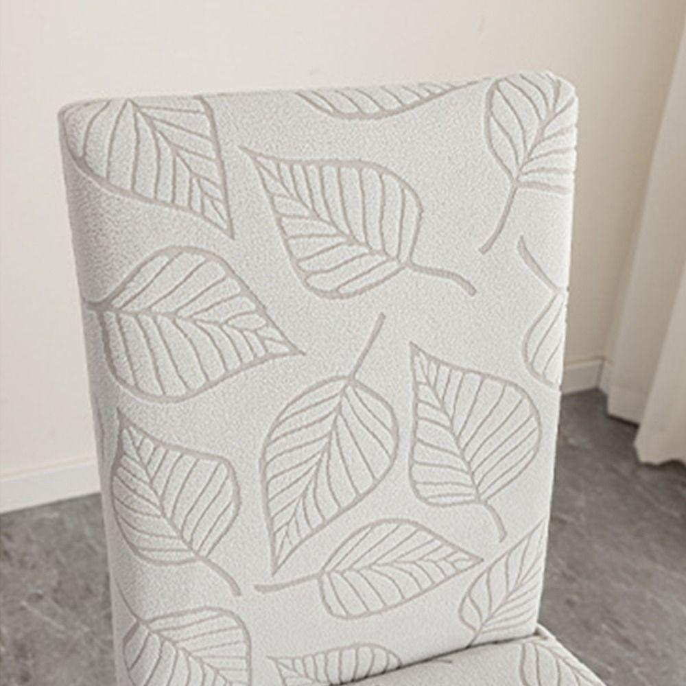 Leaf Pattern Dining Chair Cover Stretchable Seat Protectors  Wedding Banquet
