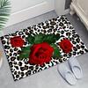 VIKAMA Vintage Leopard Print Rose Rug Soft And Comfortable Home Living Room Sofa Creative Decorat Carpet Bedside Rug For Bedroom