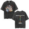 Ed Sheeran European Tour 2025 Vintage Washed T Shirts Mens Women Clothing Cotton Casual Short Sleeve Tshirt Fashion Tee Shirts