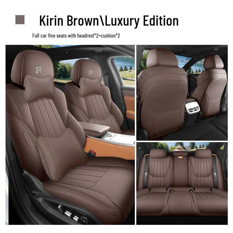 All-Season Leather Seat Covers for BYD Han L 2025 Model - Universal Fit