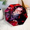Dark Anime Ninja Character Automatic Folding Umbrella - 8-Rib Travel Umbrella with Auto Open/Close & Portable, Gift for Christmas, Birthdays