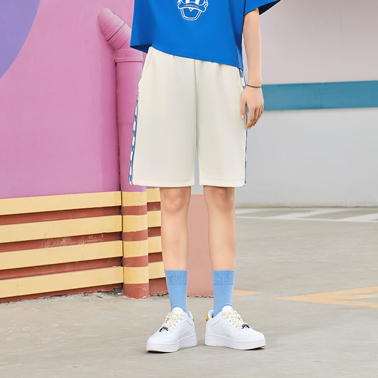 Li Ning x Disney Casual Shorts Men's White AKSR531-1