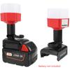 12W LED Work Light For Milwaukee M18 14.4V-18V Li-ion Battery Portable Table Lamp 1200LM Work Light Adapter Tool Reading Night Light Home Office