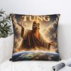 Let There Be Tung Sahur Funny Meme Pillow Case Funny Pillow Cover Design Pillowcases For Living Room Bed Chair