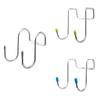 Double S Hooks 4pcs for Window And Door for Living Room And Kitchen