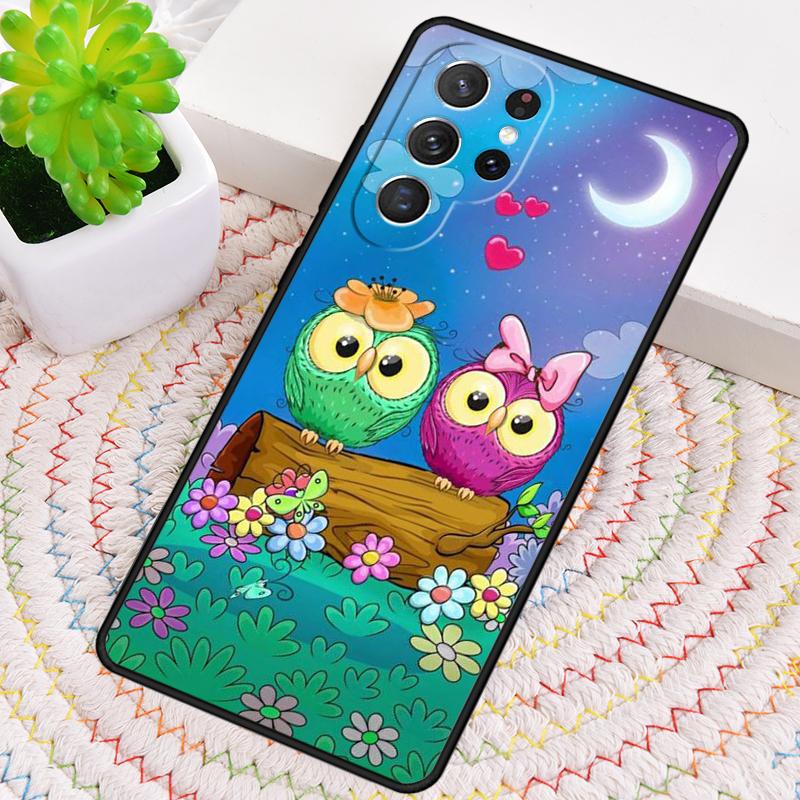 Harris Cute Owl Silicone Phone Case For Samsung Galaxy Note 10 Pro S26 S25 S24 S23 S22 S21 Plus S25Ultra Capa Cover