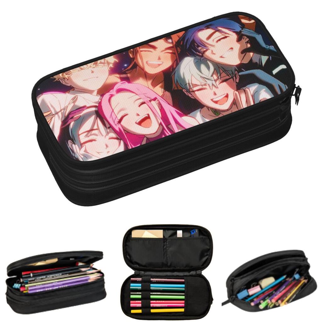 Mizi Alien Stage Anime Pencil Cases for Student Gifts Pen Box Pencil Bag Big Capacity Pencil Pouch
