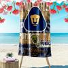 Name Custom Pumas Fc Print Beach Towel, Large Soft Quick Dry Towel for Beach Camping Swimming
