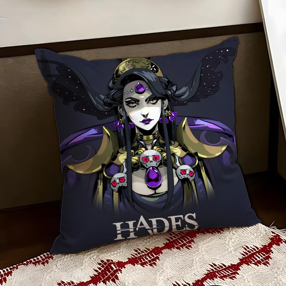 HHades game Cushion Cover Reversible Soft Durable Pillow Cover Home Car MultiScene Use for Daily Comfort