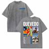 Rapper Quevedo EL BAIFO 2026 Album T-shirt Lavaggio Vintage Unisex Donna Harajuku Hip Hop Street T-shirt Top Estivi T-shirt Girocollo