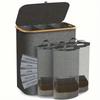 Foldable Large-Capacity Laundry Hamper with Lid and Inner Bag