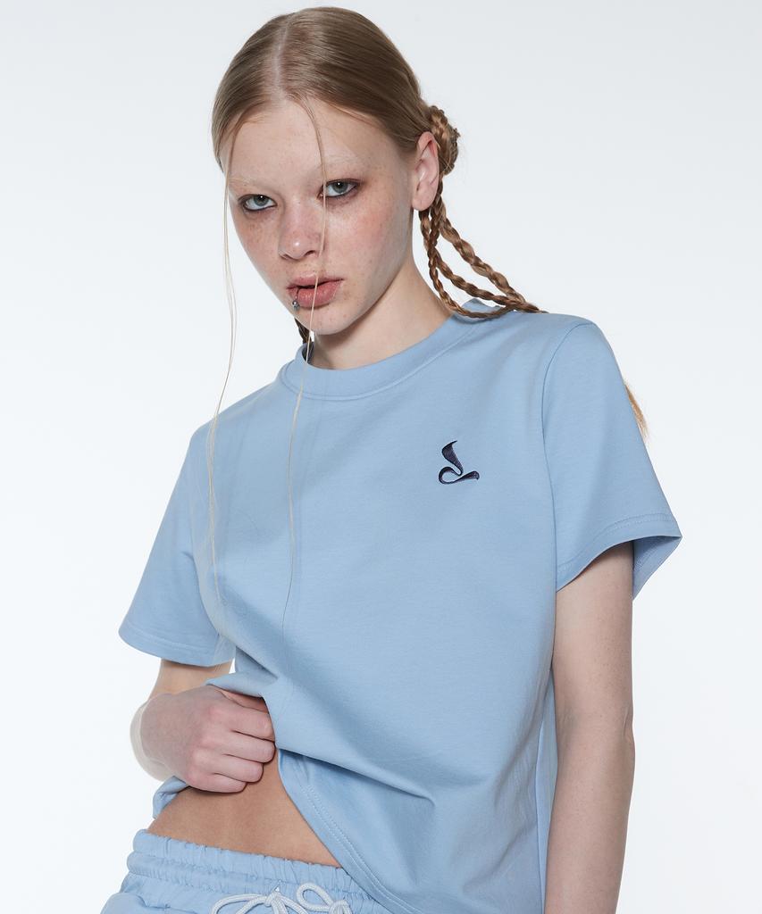 LUVISTRUE Curved L Set Tee(Sky Blue)