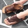 Fashion 2025 Handmade Summer Casual Mens Sandals Soft Sole Non-Slip Design with Breathable Lining Lightweight Comfort for Daily Wear