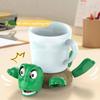 New Creative Funny Frightened Stared Turtle Coaster Drink Coasters Table Ornaments Kettle Mat Tea Coaster Desktop Decoration