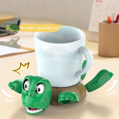 Neuer Kreativer Lustiger Erschrockener Starrender Schildkröten Untersetzer Getränkeuntersetzer Tischschmuck Kesselmatte Teeuntersetzer Desktop Dekoration