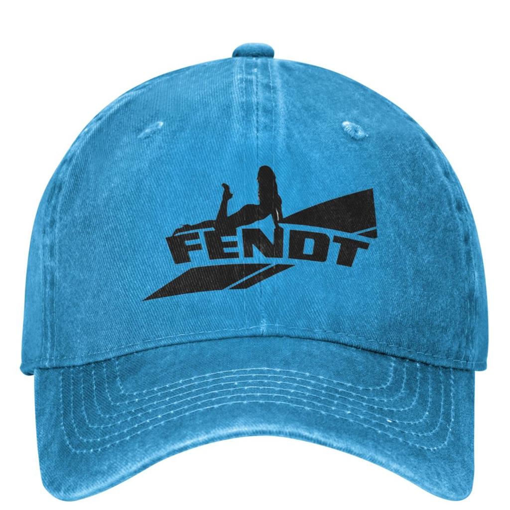 Fendts Tractors Logo Merchandise Denim Baseball Cap Running Hippie Trucker Hat Summer Unisex Men Retro Sun-Proof Baseball Caps