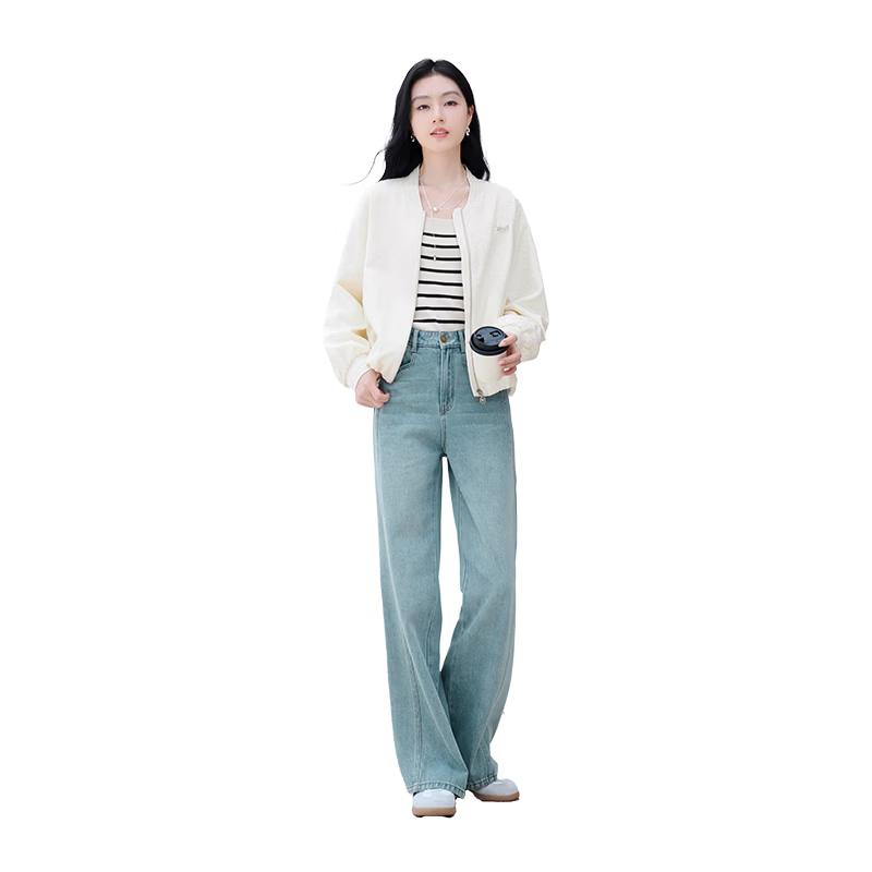 Women s Textured Baseball Jacket S
