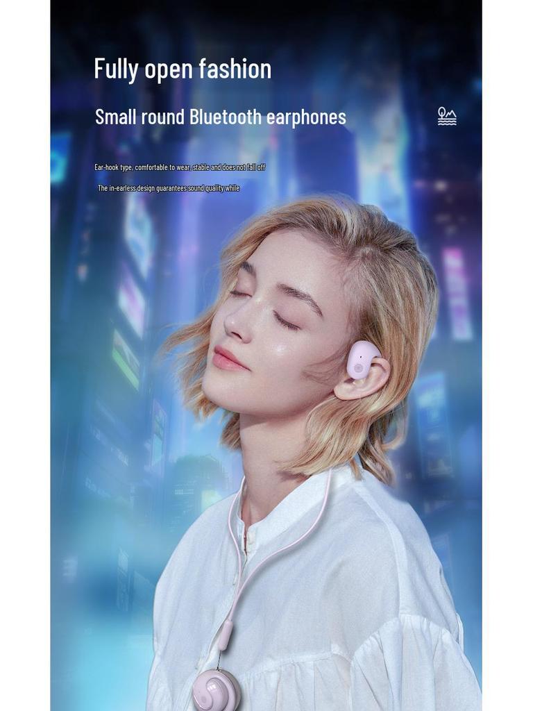 2025 JM13 Bluetooth Ear-Hook Earphones with Smart Noise Cancellation and Extended Battery Life for Sports