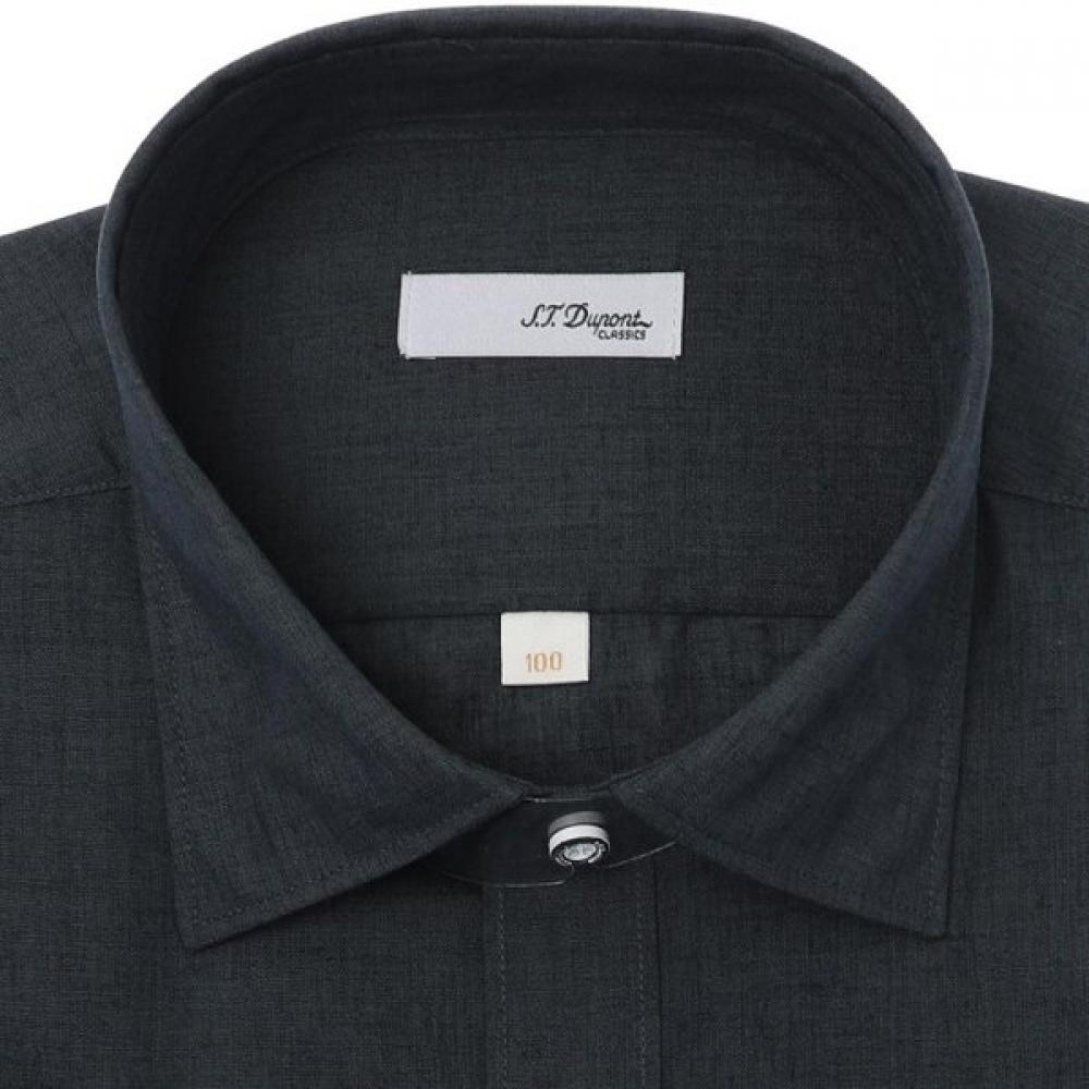S.t. Dupont 26mm Marhon Blend Solid Short Sleeve Regular Fit Shirt Se6mm11hs163