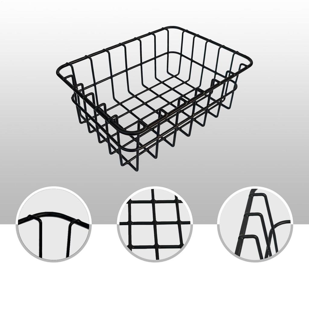 Freezer Organizer Bins Metal Wire Organizer Refrigerator Basket Cooler Storage Rack For Produce Vegetables Fruits Beverage Food
