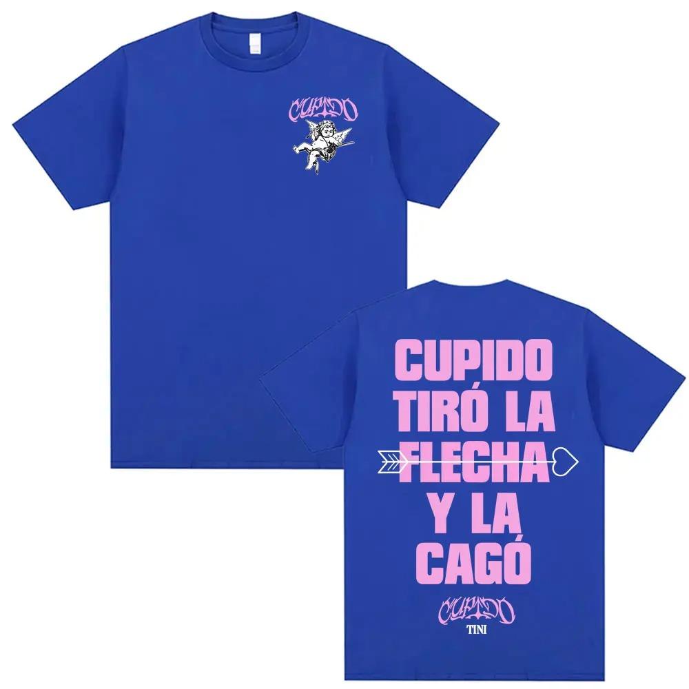 Tini Stoessel Cupido Tiro La Flecha Y La Cago T Shirt High-end Luxury Y2k Short Sleeves Classic Oversized hot product Unisex tee