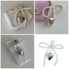 Chic Imitation Pearl Keychain Handmade Bow Shaped Keyring Heart Pendant Keyrings