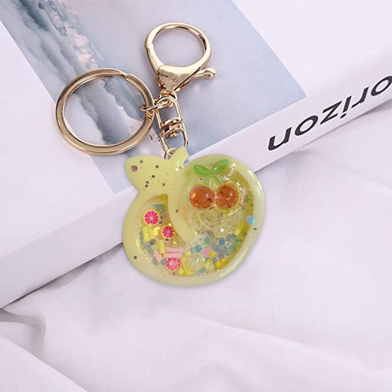 Silicone Cherry Fruit Pendant Mold Liquid Sand Keychain Accessories Mould Epoxy Resin Jewelry Molds Crafting Enthusiast