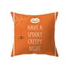 Orange Halloween Theme Horror Pumpkin Print Pattern Cushion Cover Home Living Room Sofa Decoration Pillow Pillow Cover