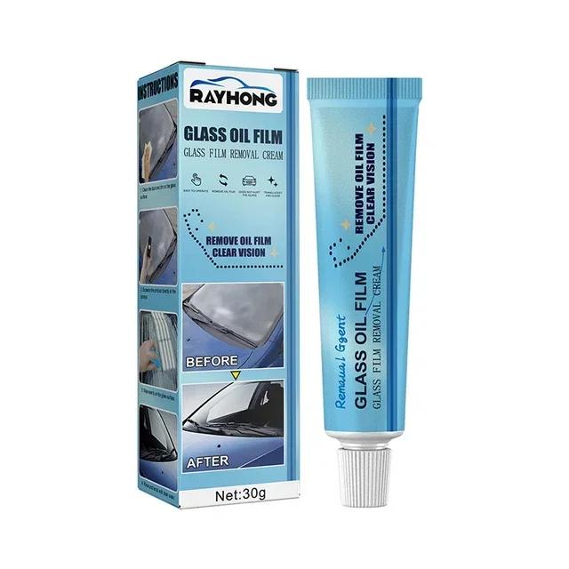Universal Car Glass Oil Film Cleaner Auto Window Front Windshield Clean Polish Paste Polishing Degreaser Car Cleaning Tools 30g