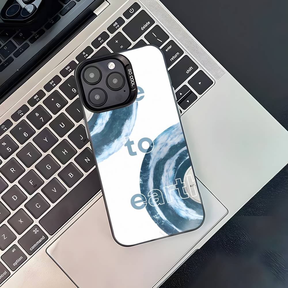 Wave To Earth Summer Flows Phone Case For iPhone 17,16,15,14,13,12,11,Pro,Max,Plus,Black Matte Shockproof Cover