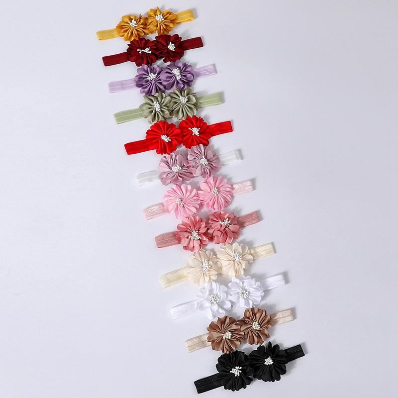 Toddler Baby Girls Flower Headband Elastic Hairband