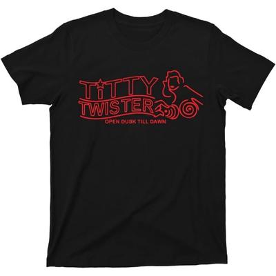 Men's Motivational Slogan T-Shirt - Black Cotton Tee with 'Tiny & Mighty' Red Text Design
