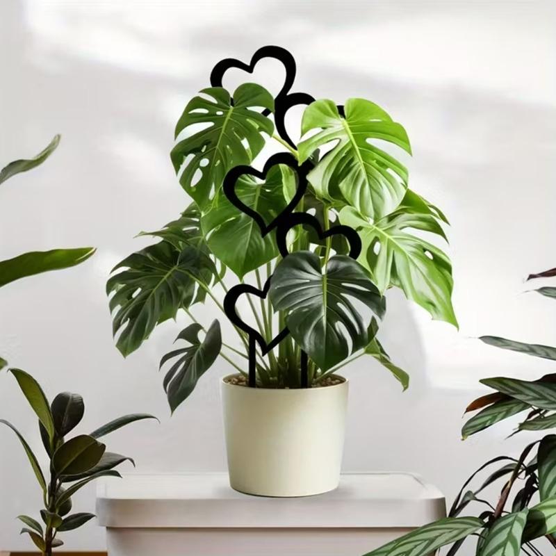Artistic Heart Shape Iron Garden Trellis Stake for Climbing Plant Support and Outdoor Yard Decoration with Rust Resistant
