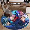 1pc Anime Cartoon Design Round Carpet  Office Chair Mat, NonSlip Rug for Home Decor