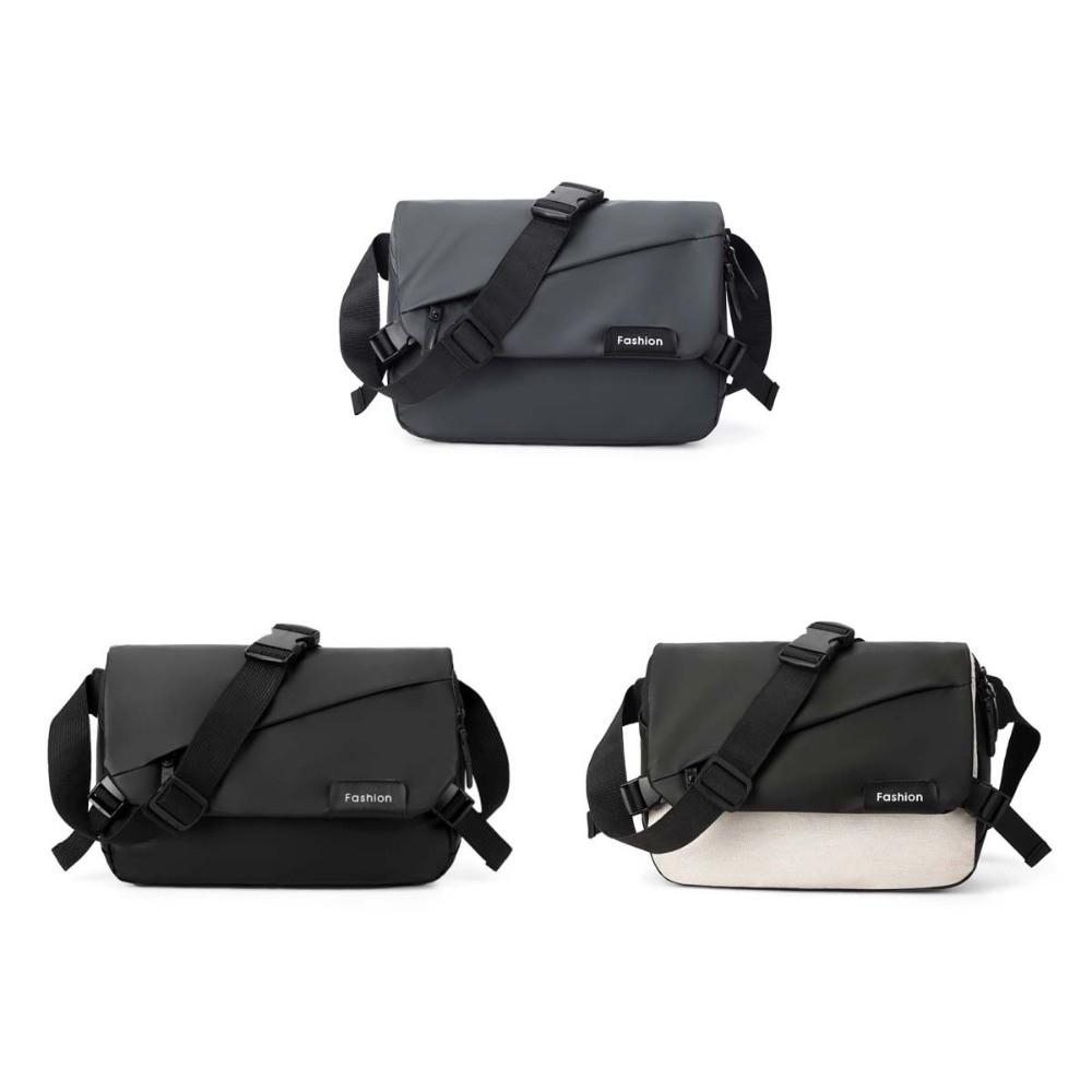 Waterproof Men Crossbody Bag Large Capacity Chest Bag Korean Style Student Shoulder Bag  Cycling