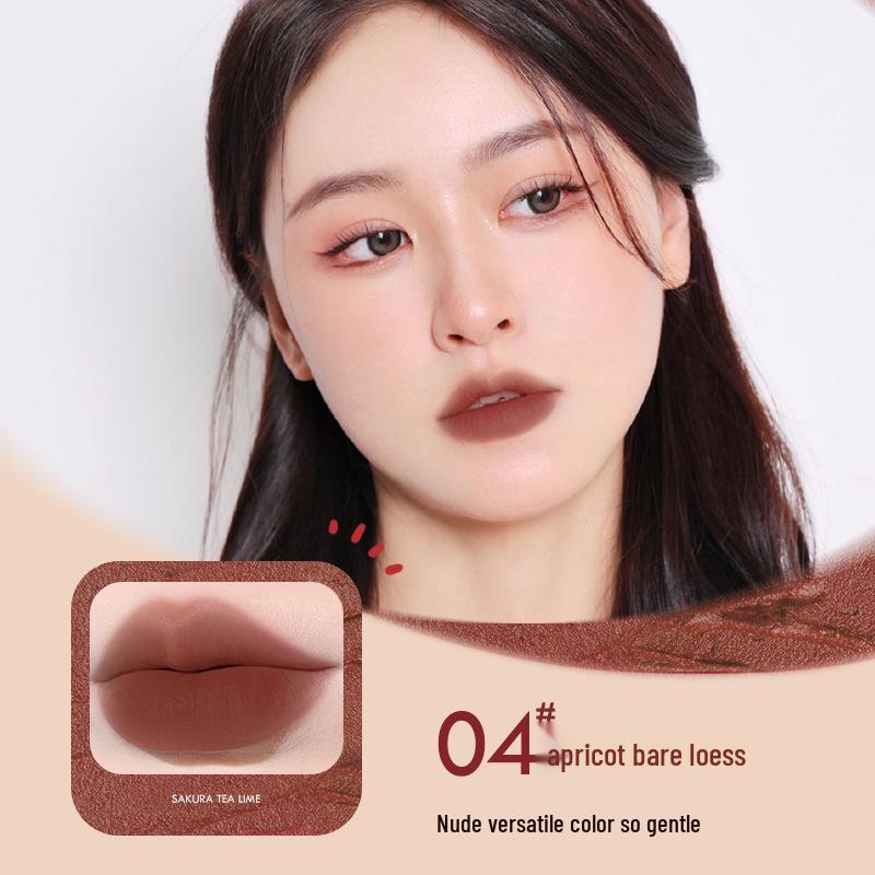 TWG Velvet Mousse Matter Lippenstift - Nicht-Klebender, Nicht-Verblassender Lipgloss für Studenten