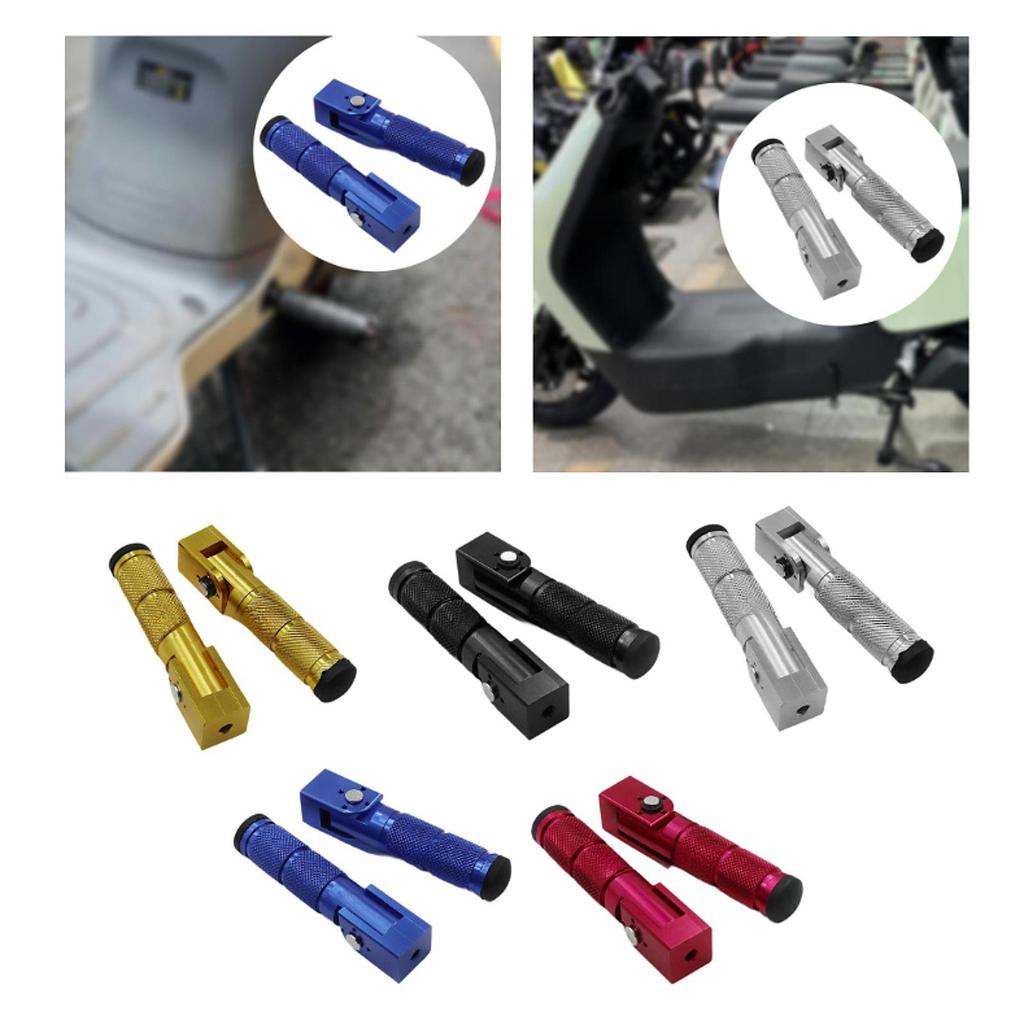2x Motorcycle Footpegs Replaces Wear Resistant Utility Motorbike Footrests