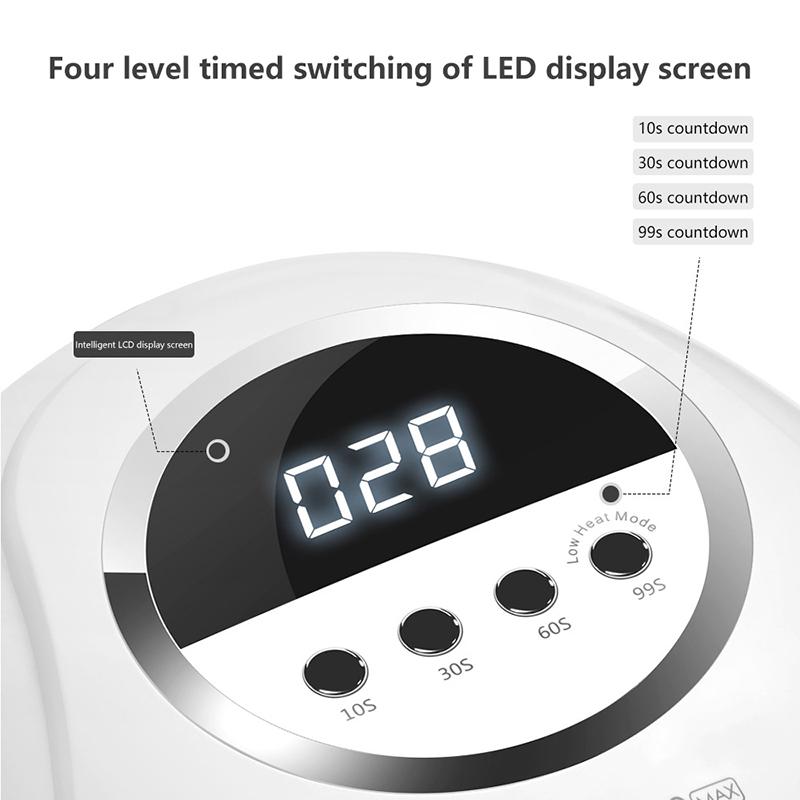 320W Led Uv Lamp Dryer For Nails Gel Polish Drying Lamp With 4 Timer Setting Auto Sensor Professional Nail Light For Nail Salon